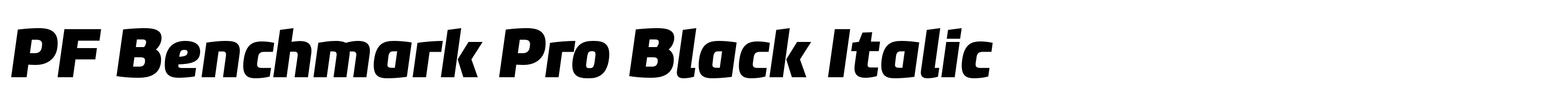 PF Benchmark Pro Black Italic